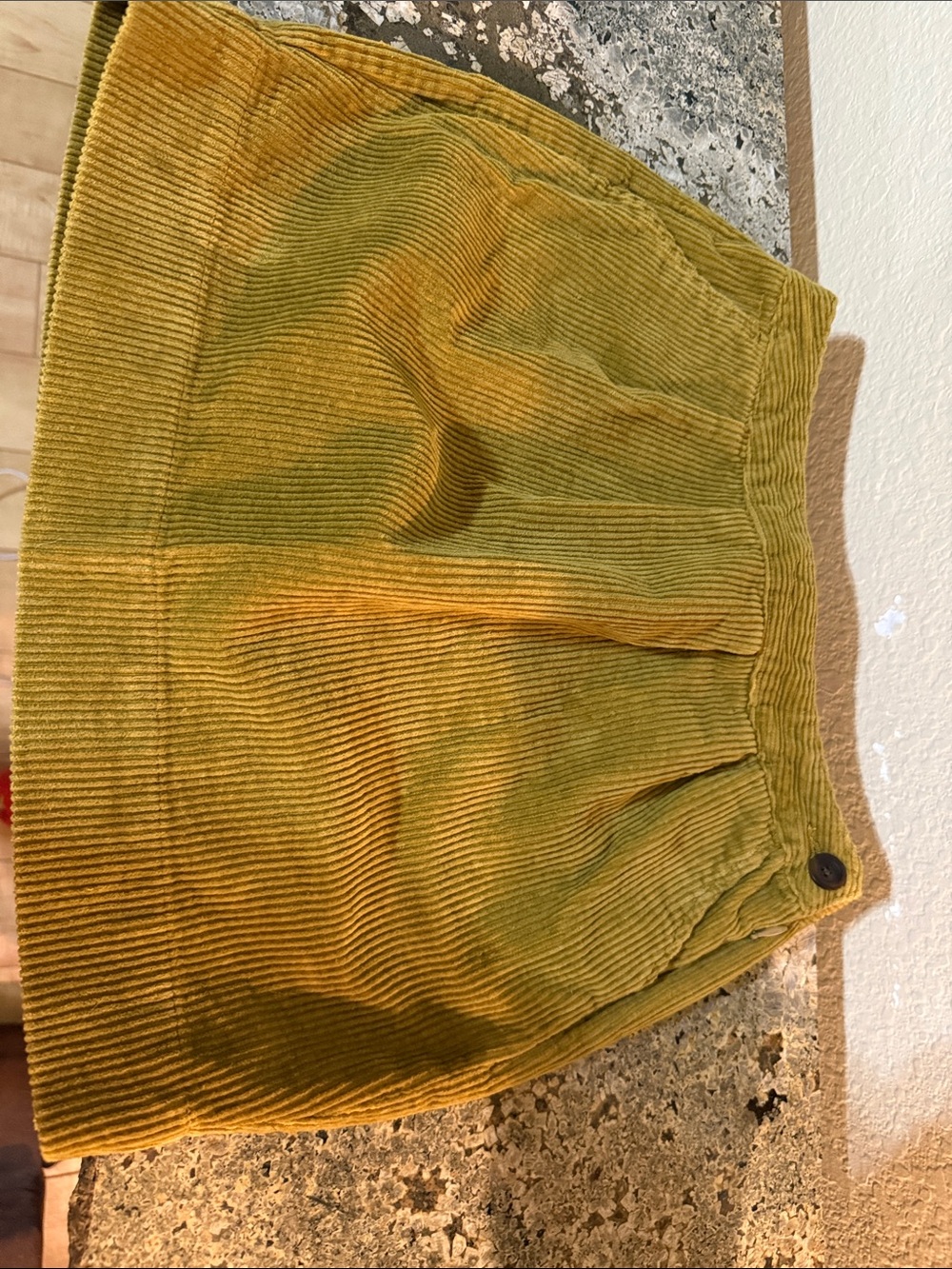 Old Navy Mustard Yellow Corduroy Mini Skirt